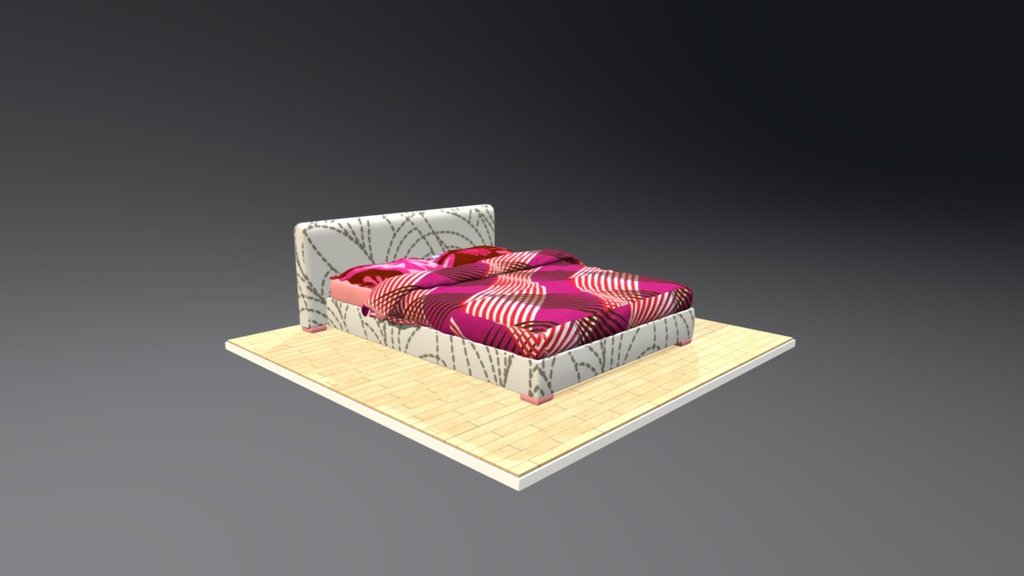 Published by 3ds Max - Letto B - 3D model by Francesco Coldesina (@topfrank2013) 3d model