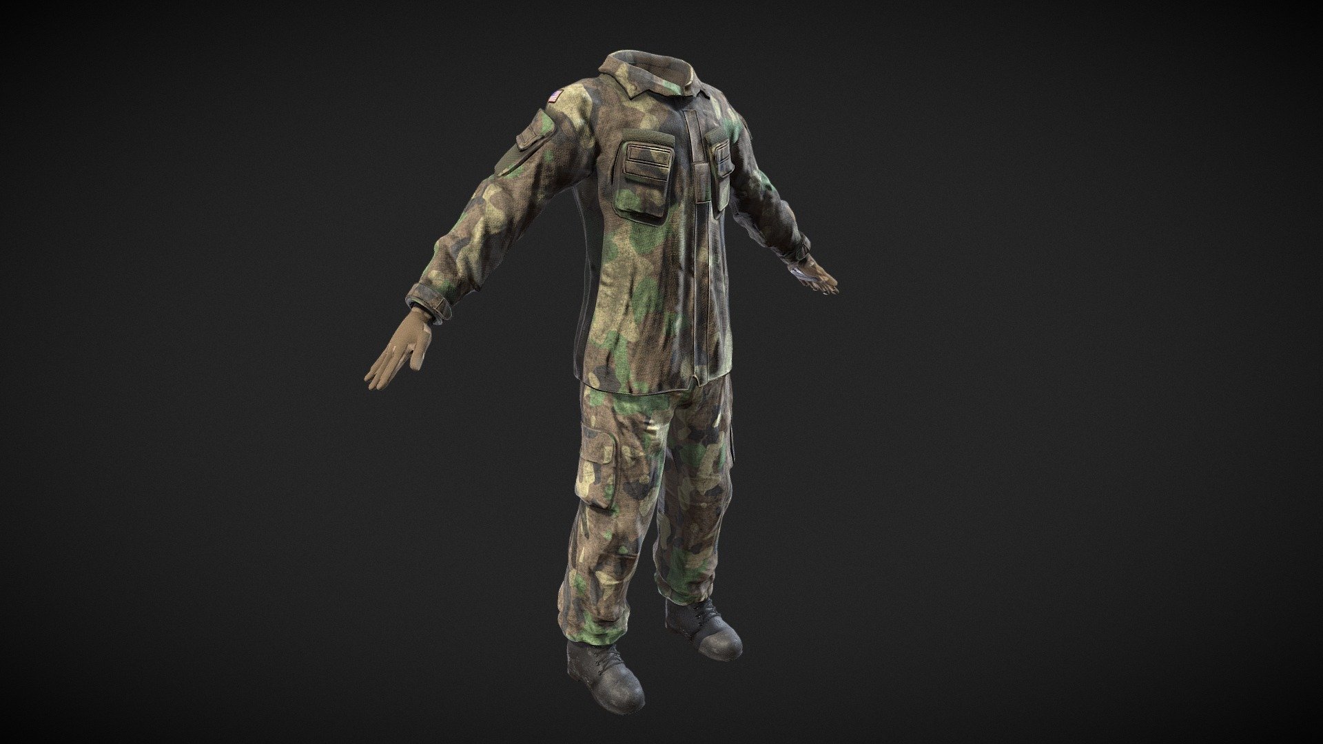 US Military Woodland Uniform M80 - Model/Art by Outworld Studios

Must give credit to Outworld Studios if using the asset.

Show support by joining my discord: https://discord.gg/EgWSkp8Cxn - US Military Woodland Uniform M80 - Buy Royalty Free 3D model by Outworld Studios (@outworldstudios) 3d model