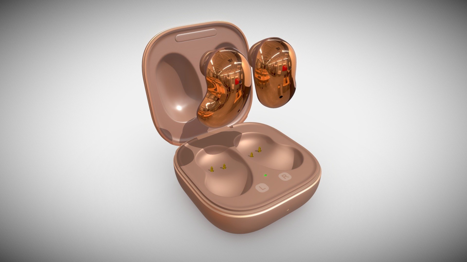 Samsung Galaxy Buds Live all colors

This set:
- 1 file obj standard
- 1 file 3ds Max 2013 vray material
- 1 file 3ds Max 2013 corona material
- 1 file of 3Ds
- 3 file e3d full set of materials.
- 3 file cinema 4d standard.
- 3 file blender cycles.

Topology of geometry:


forms and proportions of The 3D model
the geometry of the model was created very neatly
there are no many-sided polygons
detailed enough for close-up renders
the model optimized for turbosmooth modifier
Not collapsed the turbosmooth modified
apply the Smooth modifier with a parameter to get the desired level of detail

Materials and Textures:


3ds max files included Vray-Shaders
3ds max files included Corona-Shaders
file e3d full set of materials
all texture paths are cleared

Organization of scene:


to all objects and materials
real world size (system units - mm)
coordinates of location of the model in space (x0, y0, z0)
does not contain extraneous or hidden objects (lights, cameras, shapes etc.)
 - Samsung Galaxy Buds Live - Buy Royalty Free 3D model by madMIX 3d model
