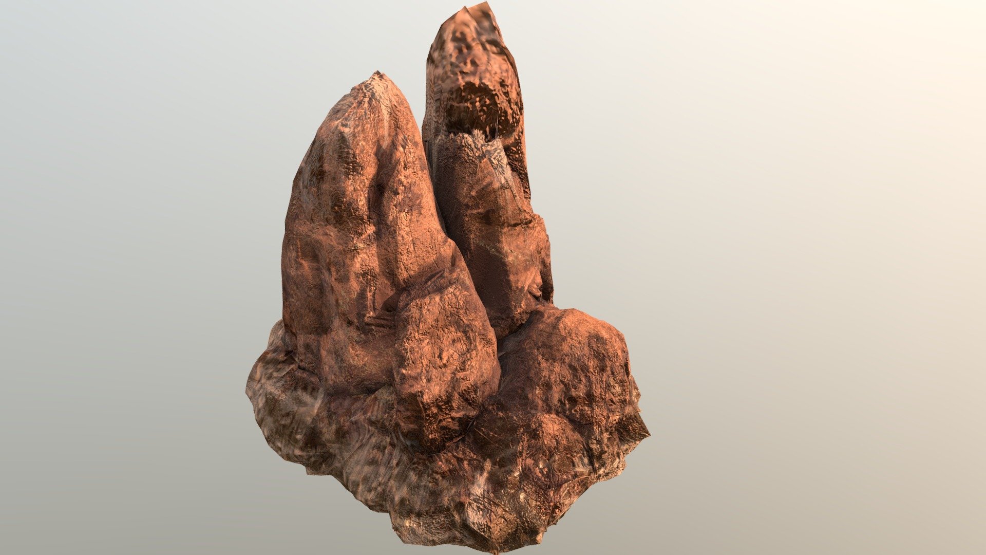 Desert Rocks - 3D model by aocrisan 3d model