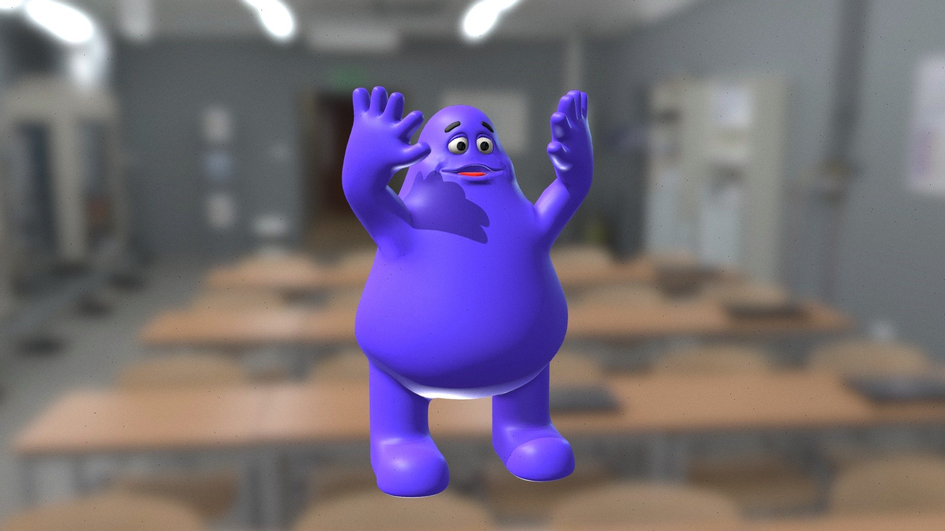 Grimace doing the Grimace Shake

Grimace is a character based from the McDonalds franchise.

(This model is not for sale) 3d model