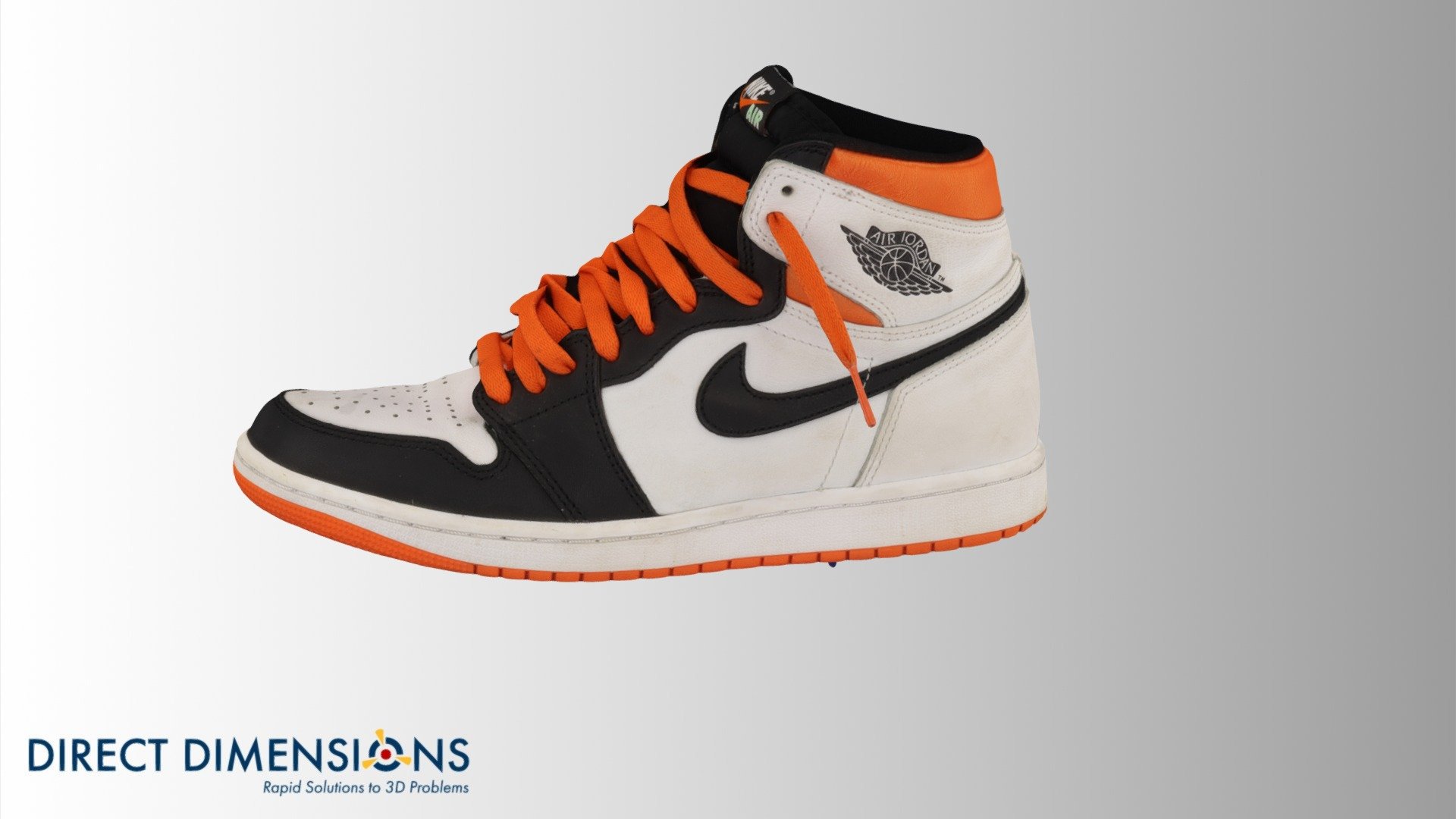 Scanned automatically by PASS - Air Jordan shoe - 3D model by Direct Dimensions (@dirdim) 3d model