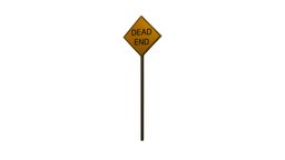 Road Sign (DEAD END) sign, streetsign, roadsign, road-sign, street-sign, dead-end-tower, dead-end-sign
