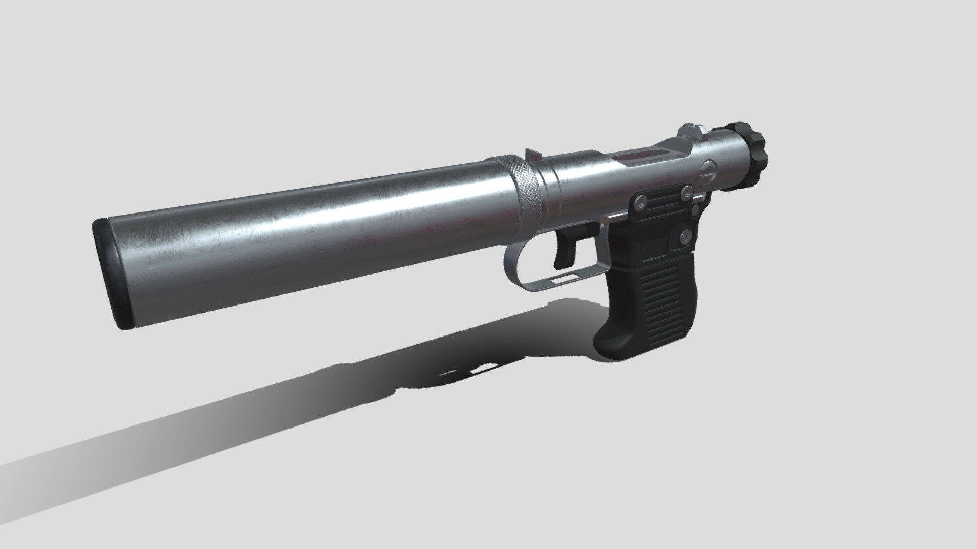Texture test - Welrod MKii1-HI test - 3D model by chiwei (@chiwei2333) 3d model