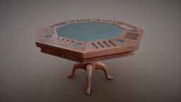 Antique Poker Table