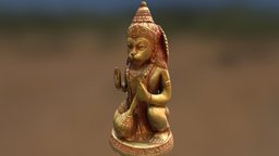 Hanuman Statuette Scan statuette, god, statue, photoreal, hinduism, hanuman, photoscan, noai