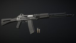 Low-Poly AK-108 lowpoly, 100-series