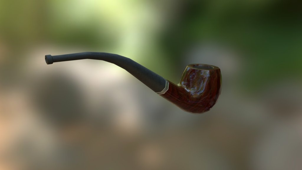 This is a Sherlock Holmes style pipe for a weekly challenge 3d model