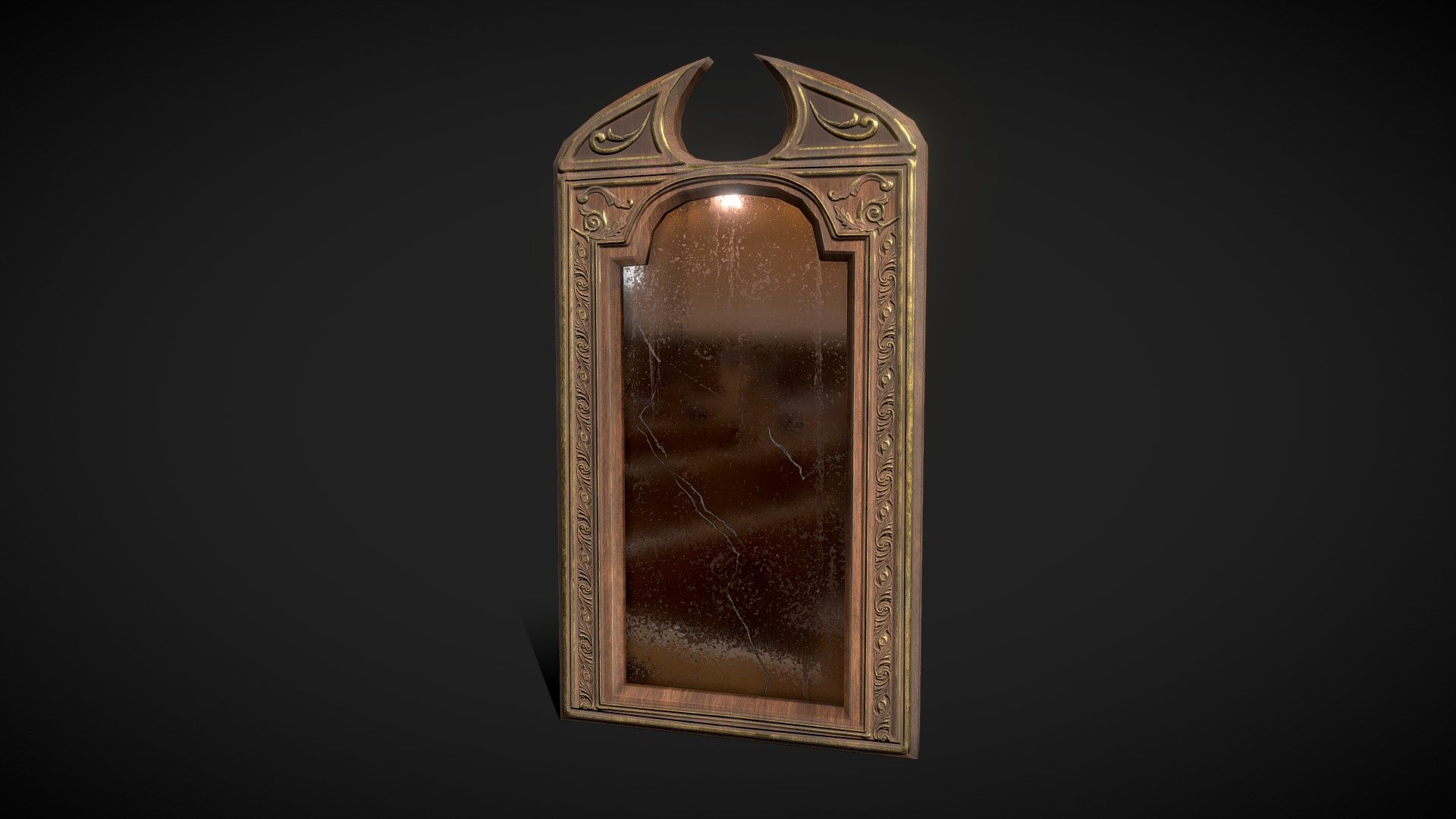 Old Vintage Mirror / Antique Mirror low poly

4096x4096 PNG texture

Triangles: 418
Vertices: 246 - Old Vintage Mirror - Buy Royalty Free 3D model by Karolina Renkiewicz (@KarolinaRenkiewicz) 3d model