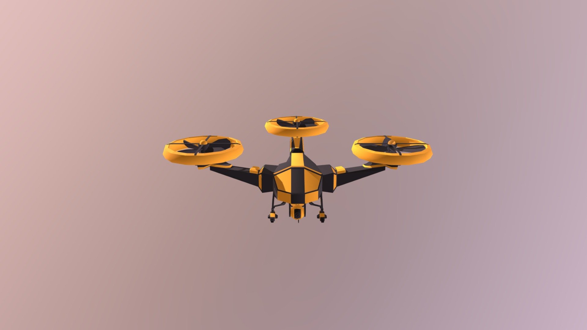 Dron - 3D model by amerikos 3d model