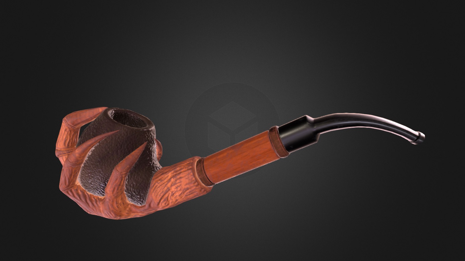 Modeled in Maya and textured in Substance Painter.  - Claw Smoking Pipe - 3D model by ag3d-art 3d model