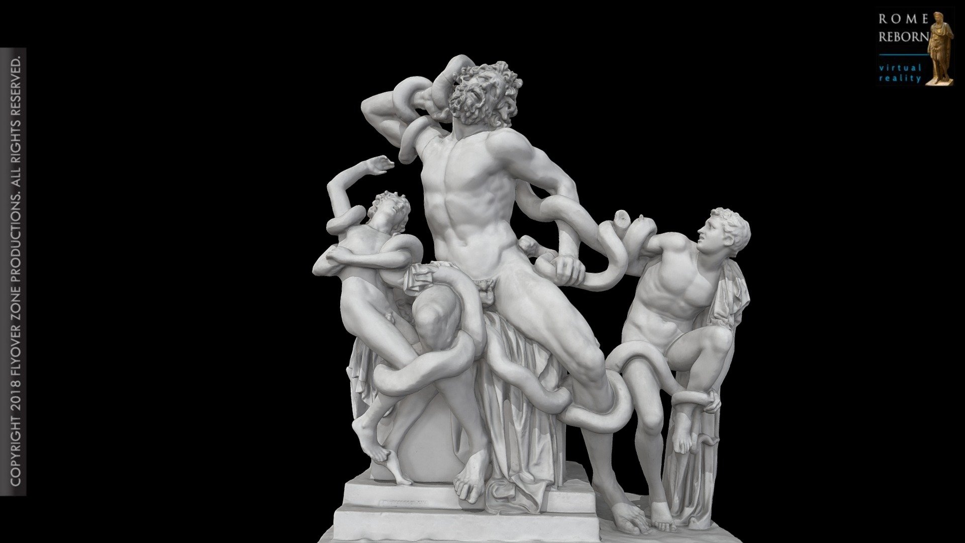 Name: Laocoon
Material: Cast (plaster of Paris)
Format: Statue Group
Museum: By permission of the Museo dell’Arte Classica, Sapienza University, Rome
Museum inventory number: 1025
Museum of original: Vatican Museums ( 1059 [statue group], 1064 [&ldquo;Pollak