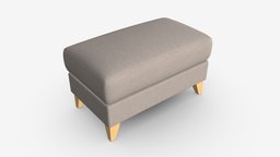 Footstool Ercol Novara modern, stool, style, armchair, chaise, comfortable, seat, apartment, furniture, seating, fabric, poof, footstool, novara, 3d, pbr, interior, ercol