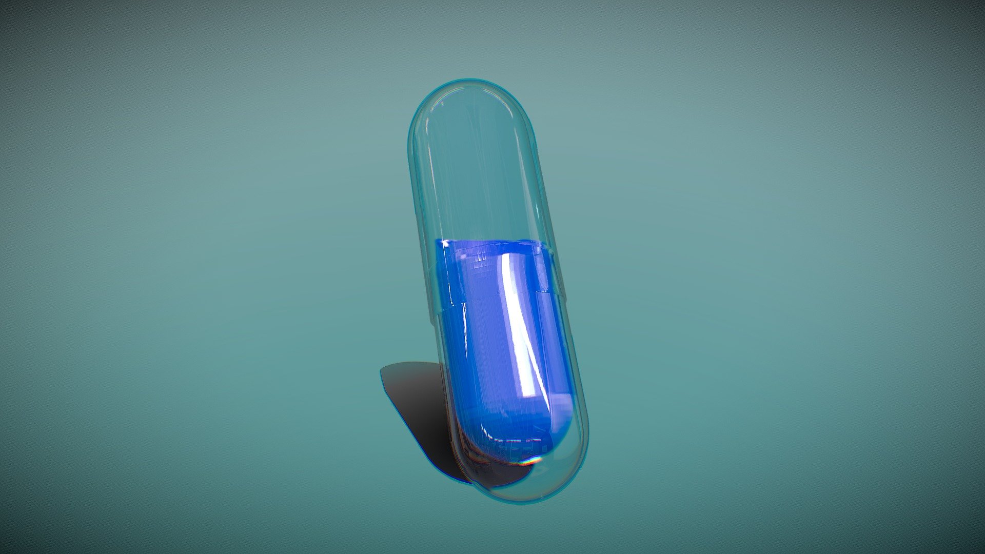 A pill discovered within the Blue Rose. Made of thin crystal on the outside. The substance is yet to be determinied 3d model