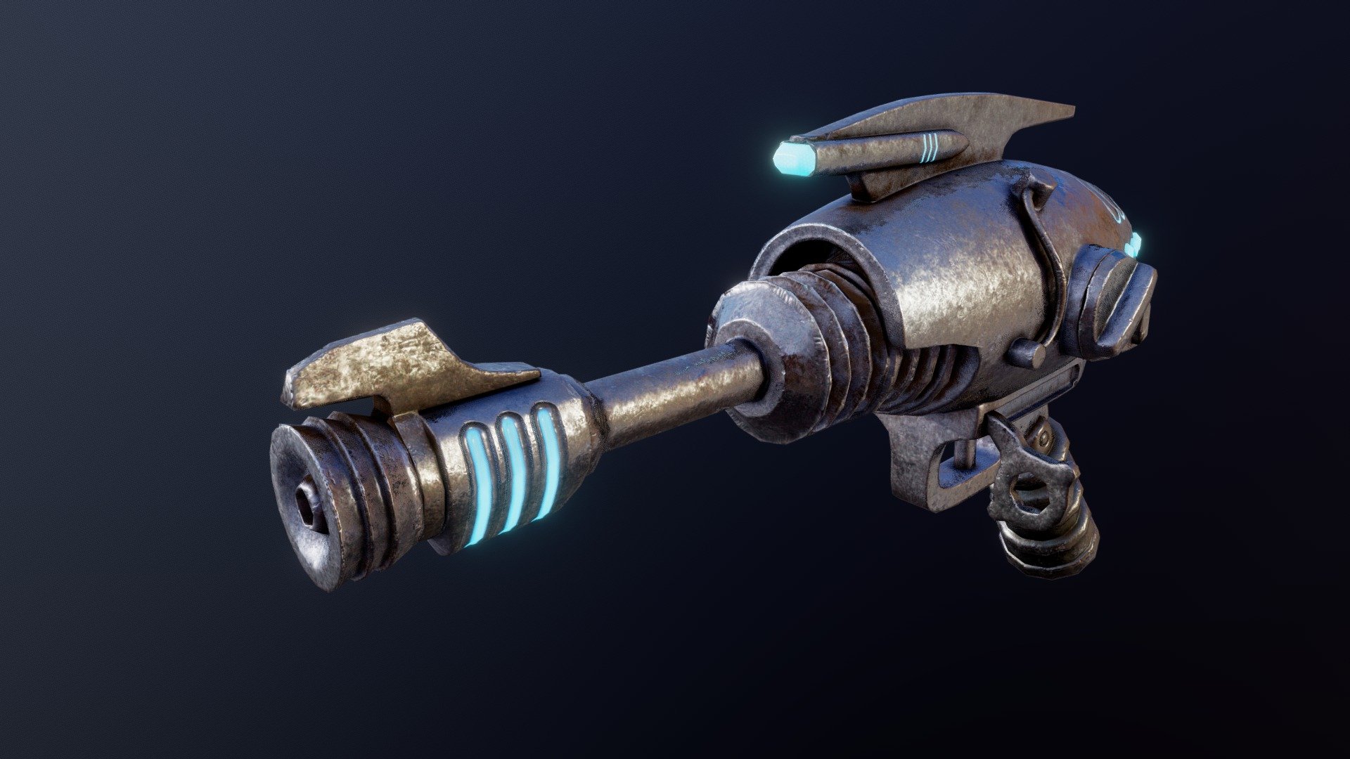 For the Capital wasteland mod. I really like how it came out so here it is for your veiwing pleasure. 5,349  tris and one 4k texture set - Fallout 3's Alien Blaster - 3D model by Al (@lightningocelot) 3d model