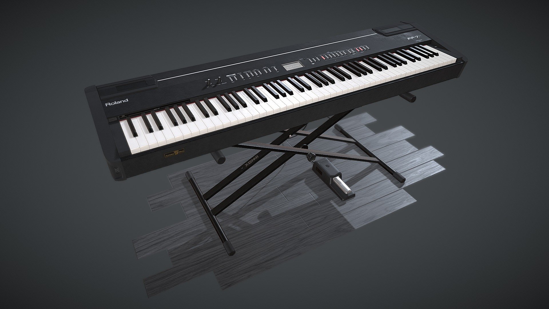 a model of my keyboard that i use at home - Keyboard - 3D model by FrequentlyGreen 3d model