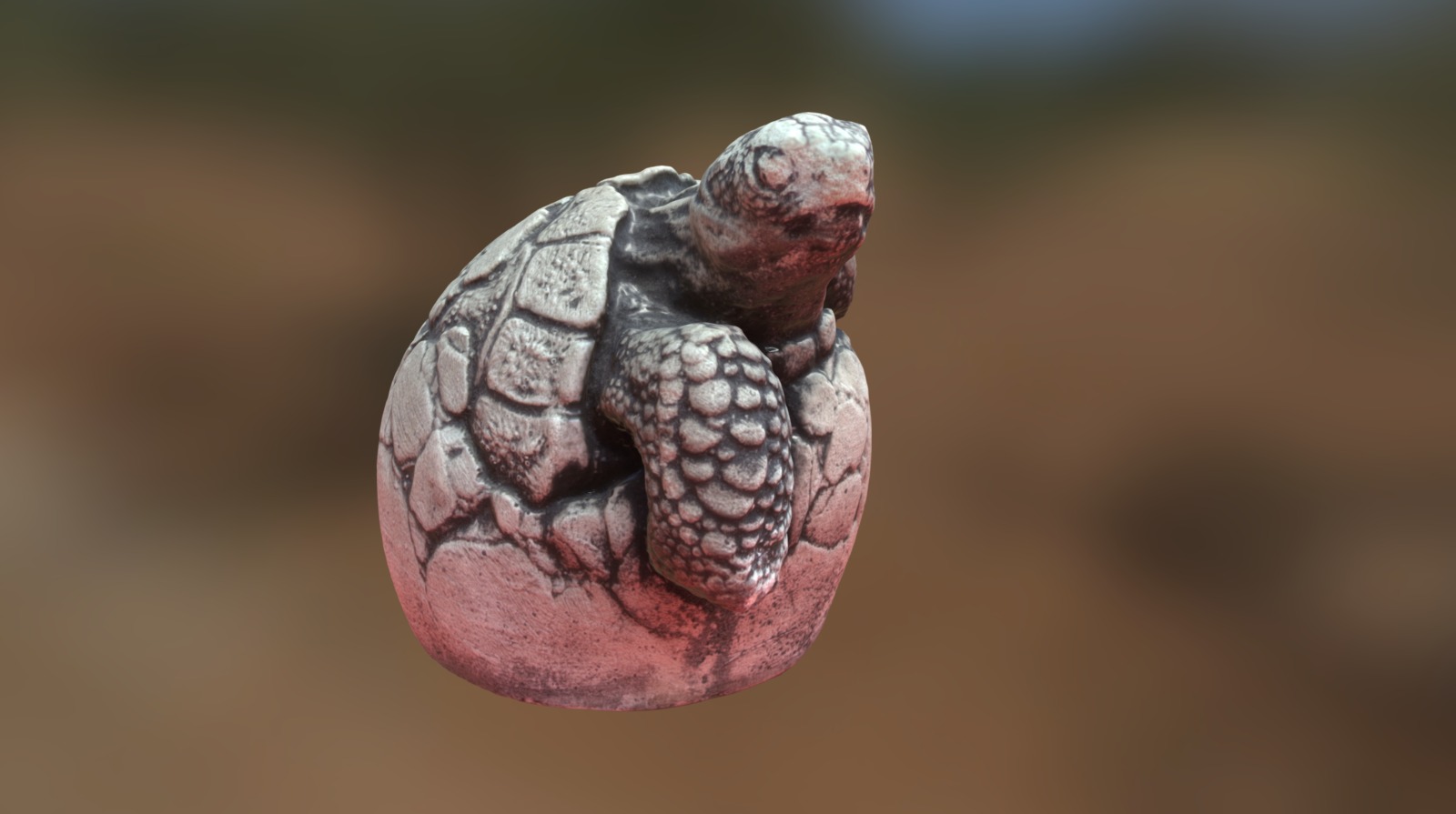A turlte stone statue bought from australia a couple of years back - Turtle Stone Statue - 3D model by alexng1990 3d model