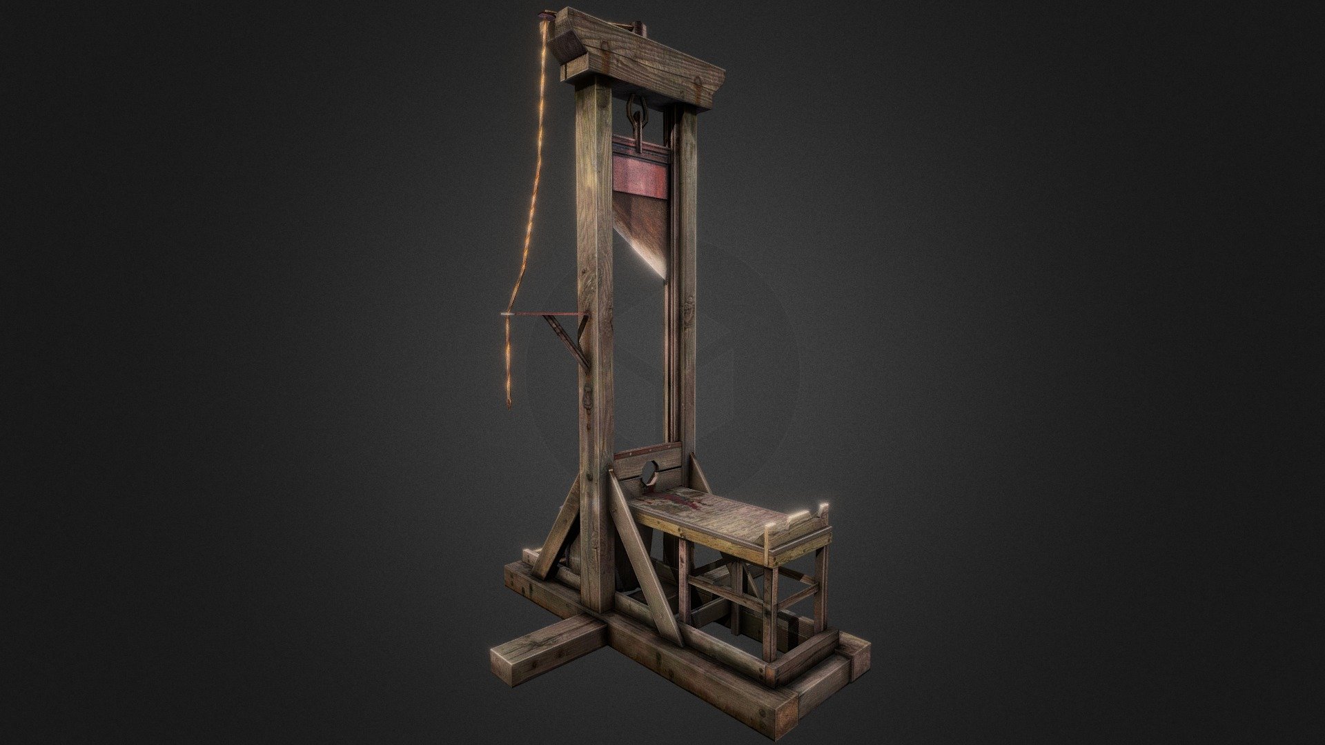 Old Medieval Guillotine asset model ready to be used in game engines and/or 3D editors (Blender, 3dmax, maya, etc), this asset is a must in your medieval game themed scenarios.

Object statistics:

341 faces, 678 tris.
Textures (source resolution) 2048X2048, in-engine resolution to be determined by the final user.
 - Guillotine - Buy Royalty Free 3D model by CGTrain (@SalvadorMata) 3d model