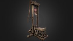 Guillotine glsl, bge, medieval, guillotine, game, blender