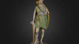 Diana with Texture character, 3dscan