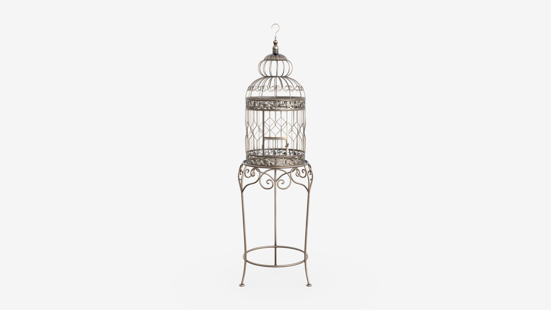 Victorian Style Bird Cage with stand - Buy Royalty Free 3D model by HQ3DMOD (@AivisAstics) 3d model