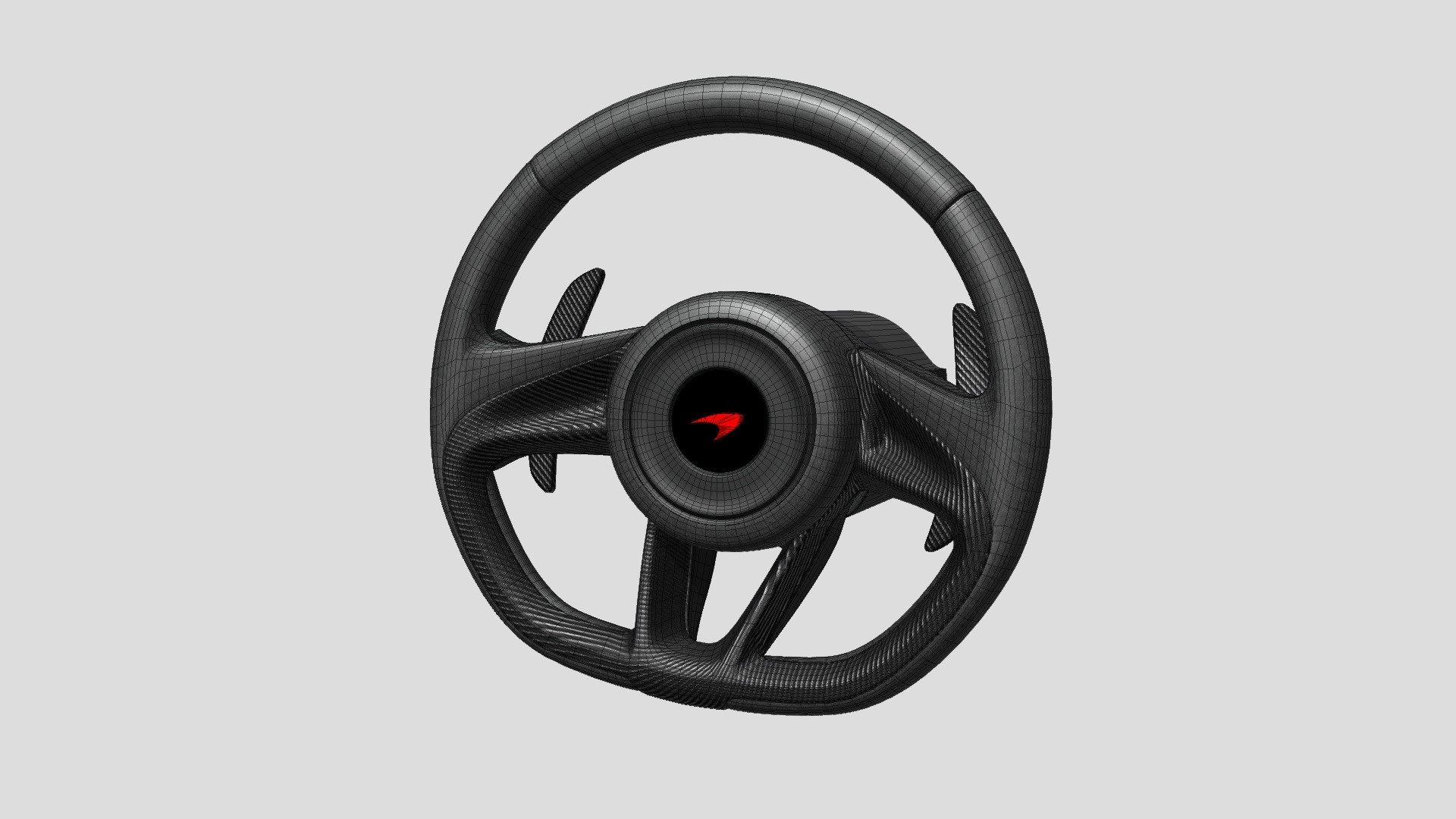 The steering wheel of the McLaren Senna - McLaren Steering Wheel - 3D model by DuskoAvramovski 3d model