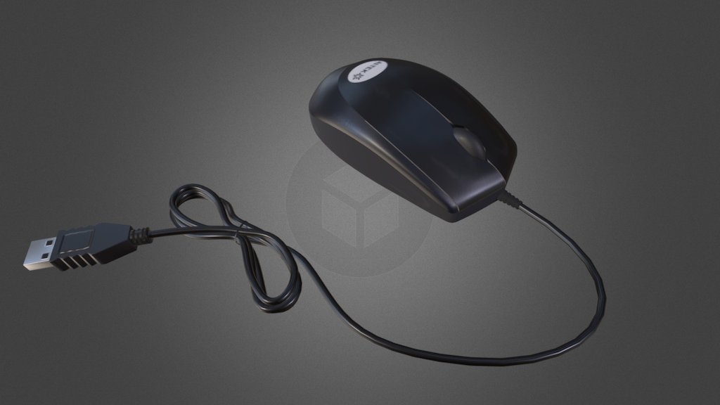 Standard computer mouse model I made for a game I’m working on. Model made in Blender, Texture made in Substance Painter 3d model