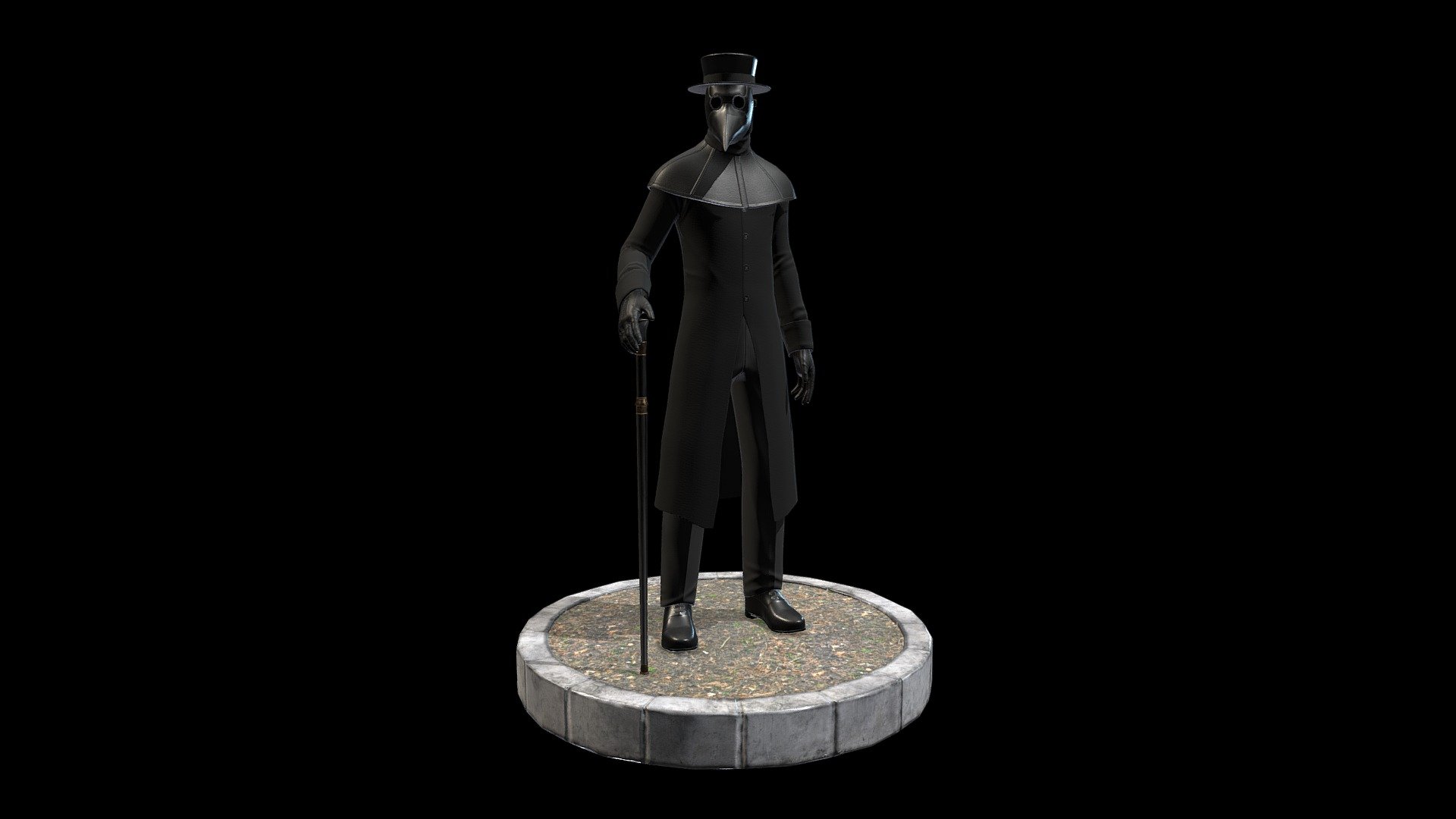 Black plague doctor made in blender

Medico de la peste hecho en blender - Plague Doctor - 3D model by FedeOde 3d model