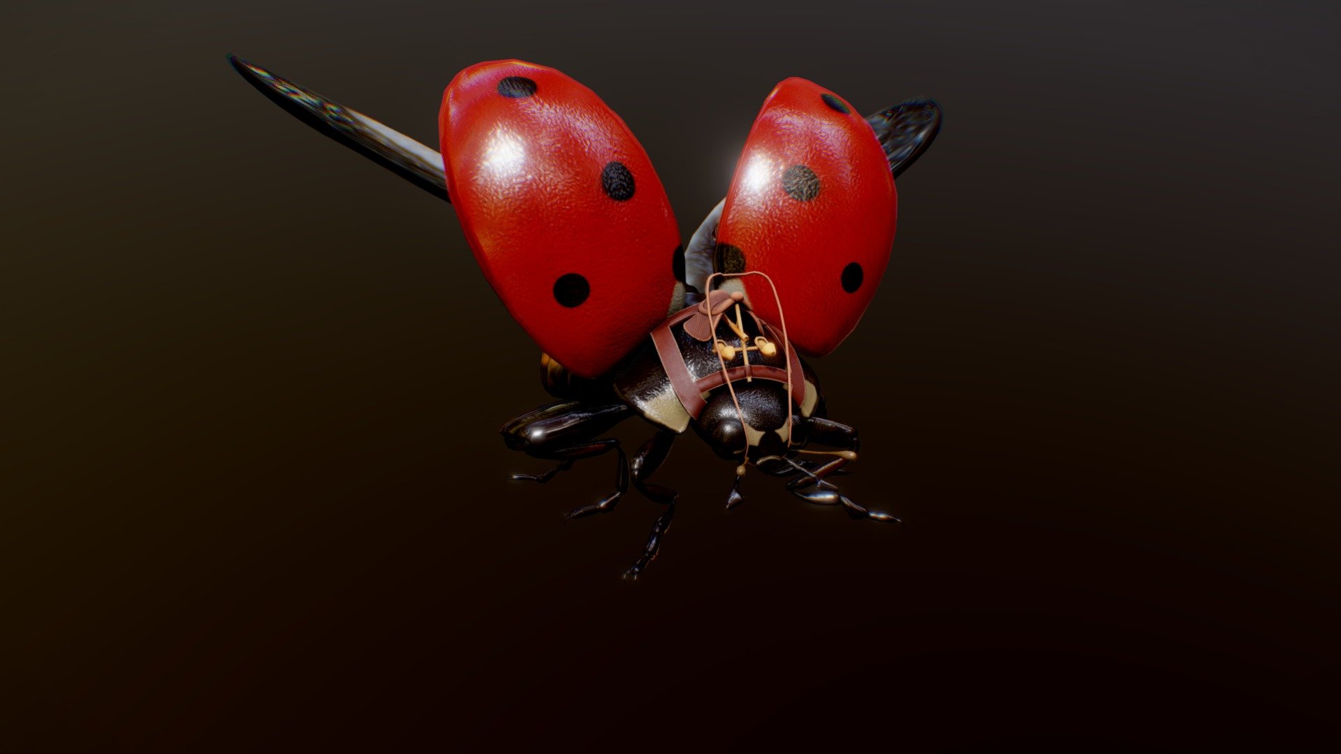 a ladybug for a game 3d model