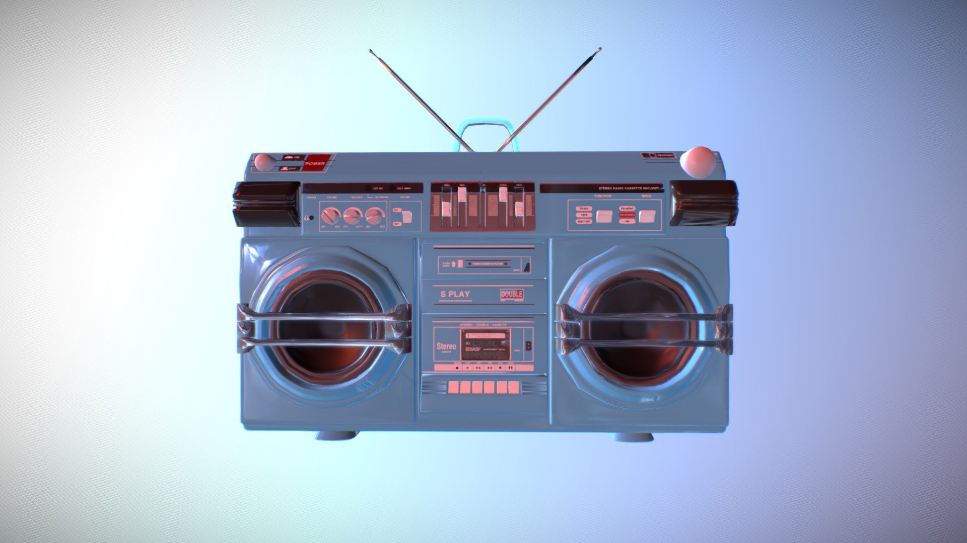 Boombox 2 - Download Free 3D model by candela.sparta 3d model