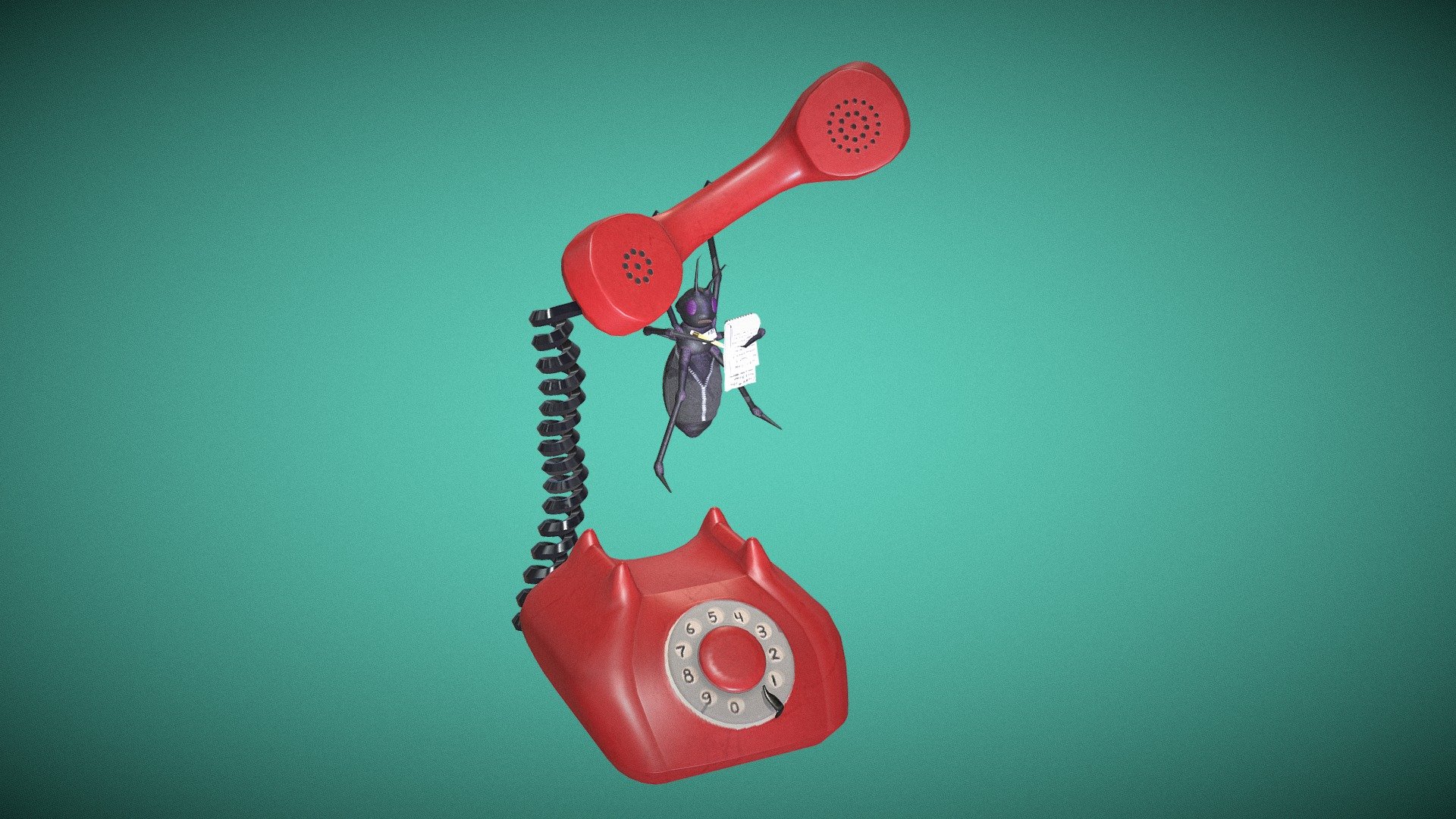 SketchfabWeeklyChallenge - Week 14 - Bug

I had my suspicions that the phone was bugged but now I'm positive!

He's a trained operative of the Federal Bug Inspectors! - Bugged Phone - 3D model by parjen 3d model