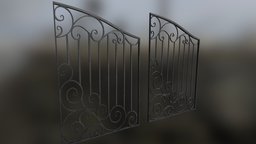 Iron fence fence, school, gate, garden, high, garage, park, town, metal, iron, fences, neo_minigan, neominigan, lowpoly, low, poly, city, village, highpoly