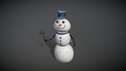 Snowman Animated snowman, snow, scary, snowball, character, funny