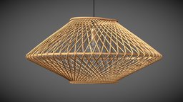 Madam Stoltz Bamboo Ceiling Lamp lamp, wooden, grass, hanging, ceiling, rattan, form, oval, eco, natural, handmade, skirt, wicker, bamboo, round, spherical, crafted, sea, light, artpolkacg, cylind