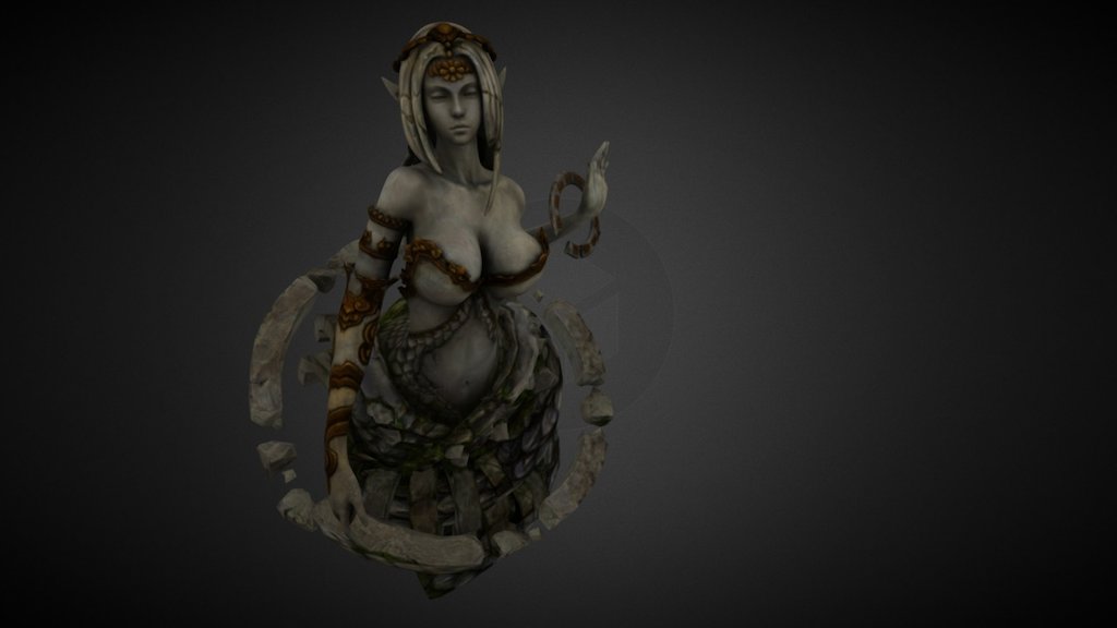 Chica de revelation con pechos grandes :V - Revelation Boobed Statue - 3D model by calicuass 3d model