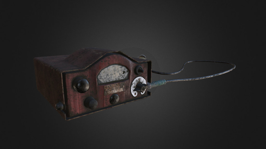 This is  an iteration of an old model, used as a testing ground for Substance Painter. The model is now divided into 3 materials for higher detail and uniform texel density (required for generators which can extend into UE4 as parameters). The environment for this worn version is the abandoned city of Prepyat. Decades of use and neglect have damaged the outer surface.  - ДП-5Б (DP-5B) Russian Geiger Counter (worn) - 3D model by aeroflux 3d model