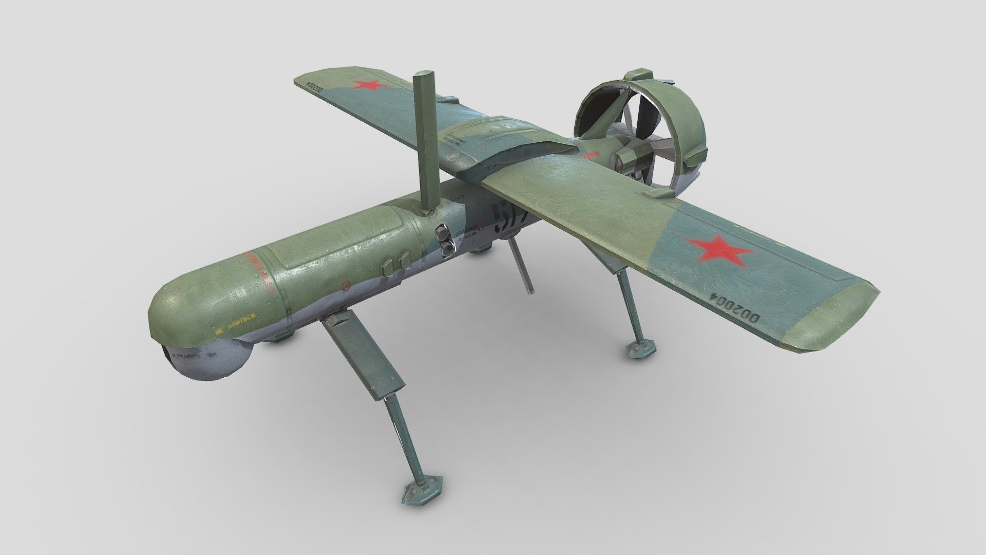 Yakovlev Pchela 1T Drone Russian UAV




-Low-poly Ready to use in Games.

-Textures are in PNG format 2048x2048 PBR metalness 1 set.

-Files unit: Centimeters

-Available formats: MAX 2018 and 2015, OBJ, MTL, FBX, .tbscene.

-If you need any other file format you can always request it.

-All formats include materials and textures.

The Yakovlev Pchela-1T is an unmanned aerial vehicle (UAV) manufactured by the Russian Yakovlev Design Bureau. Its primary use is for surveillance and observation in battlefield environments with downlinked video. Other implementations and uses include target designation and as a training target 3d model