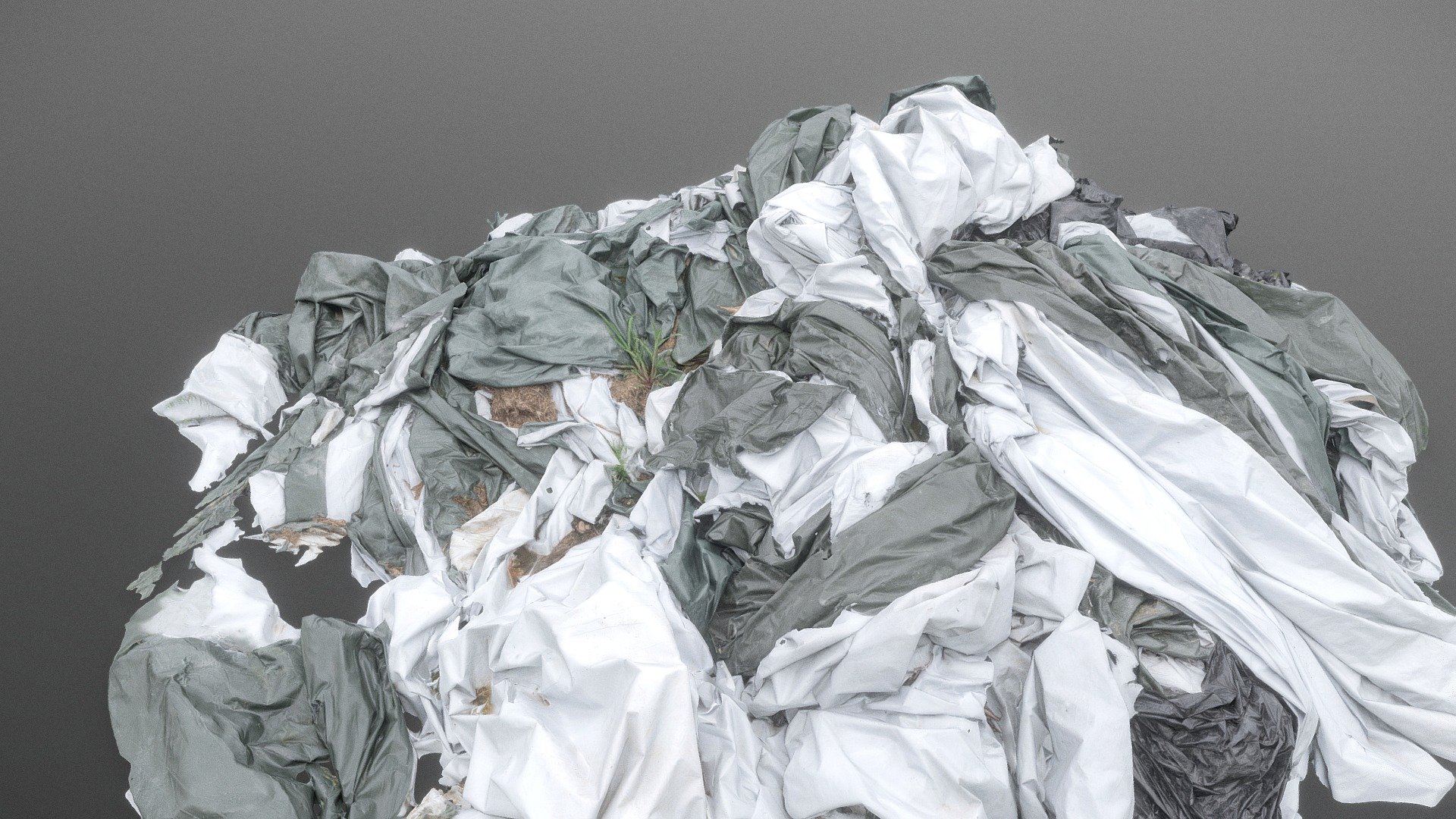 Plastic foil cover waste trash dump pile heap in a field near cow agriculture farm

photogrammetry scan (150x36mp), 5x8k textures + hd normals - Plastic pile dump - Buy Royalty Free 3D model by matousekfoto 3d model