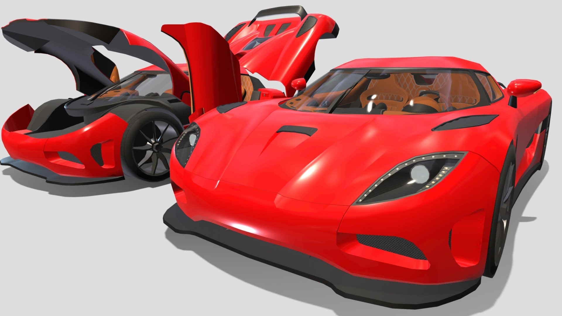 Koenigsegg agera - 3D model by entervent 3d model