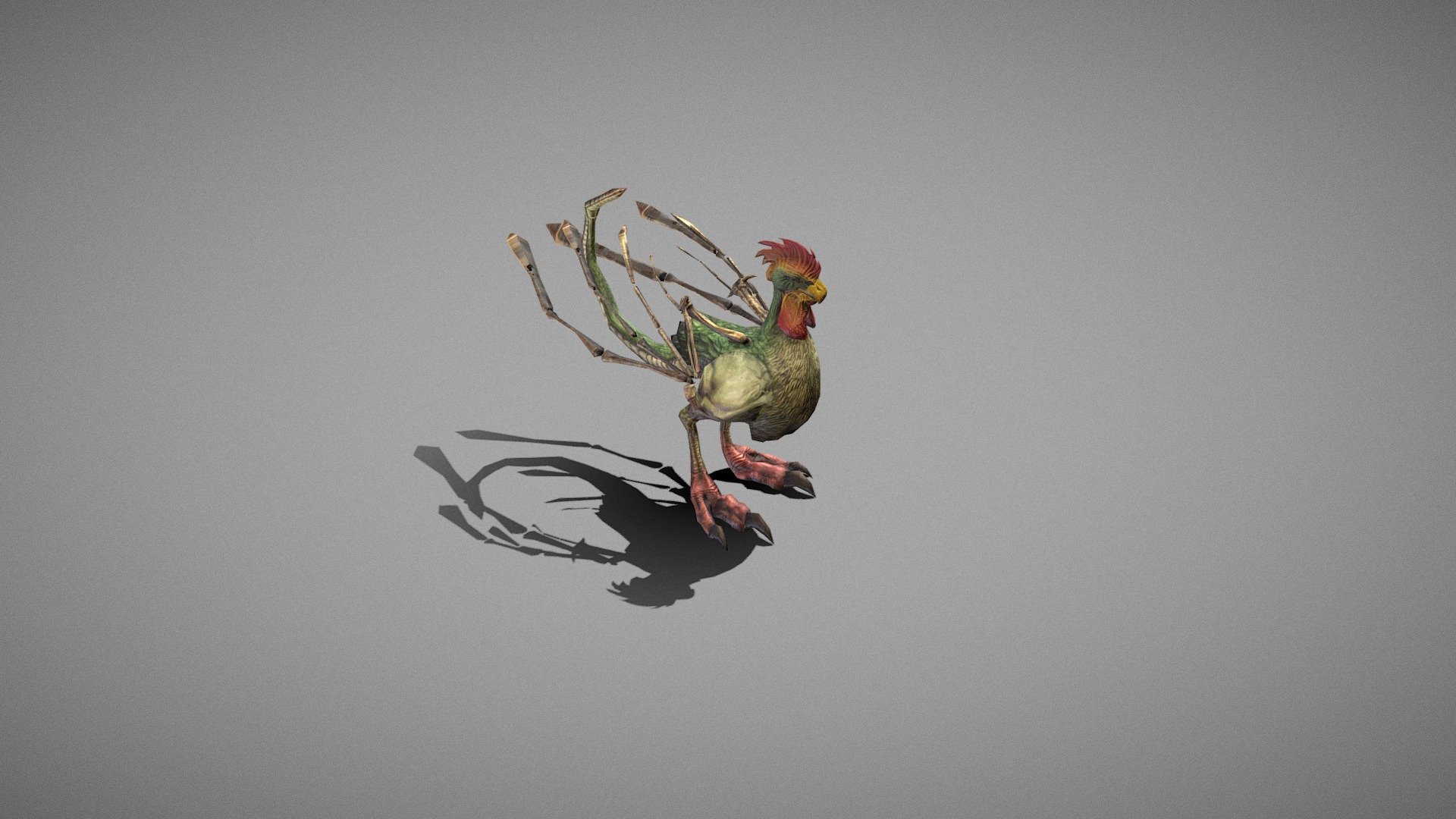 Game Prime in taiwan
An export of the rig and animations in .FBX format for directly importing to unity/unreal.

◈creature_02Basilisk

◆Mesh
   ◇Barsilisk
    Polys:3220
    Verts:2330

◆Texture: 512X512 X 2

◆Animations(x24) :
   (Animation Type_Generic)
    Attack1_0, Attack1_1,Attack1_2, Attack2_0,
    Attack2_1, Attack2_2,AttackReady, Damaged,
    Die, EnemyInSight, FallDown, FlyDie,
    FlyFallDown, Jump_Land, Jump_Mid, Jump_Takeoff,
    Nonbattle, Nonbattle_Idle, RollFallDown,
    RollStand, RunF, Sleep, StandUp, WalkF - 02_RPG MONSTER Basilisk_Game Prime - 3D model by GAME_PRIME 3d model