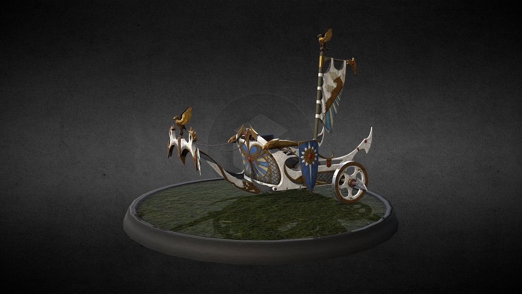 High Elve chariot heavy created for creative assembly for the new edition of Total War - Warhammer 3d model
