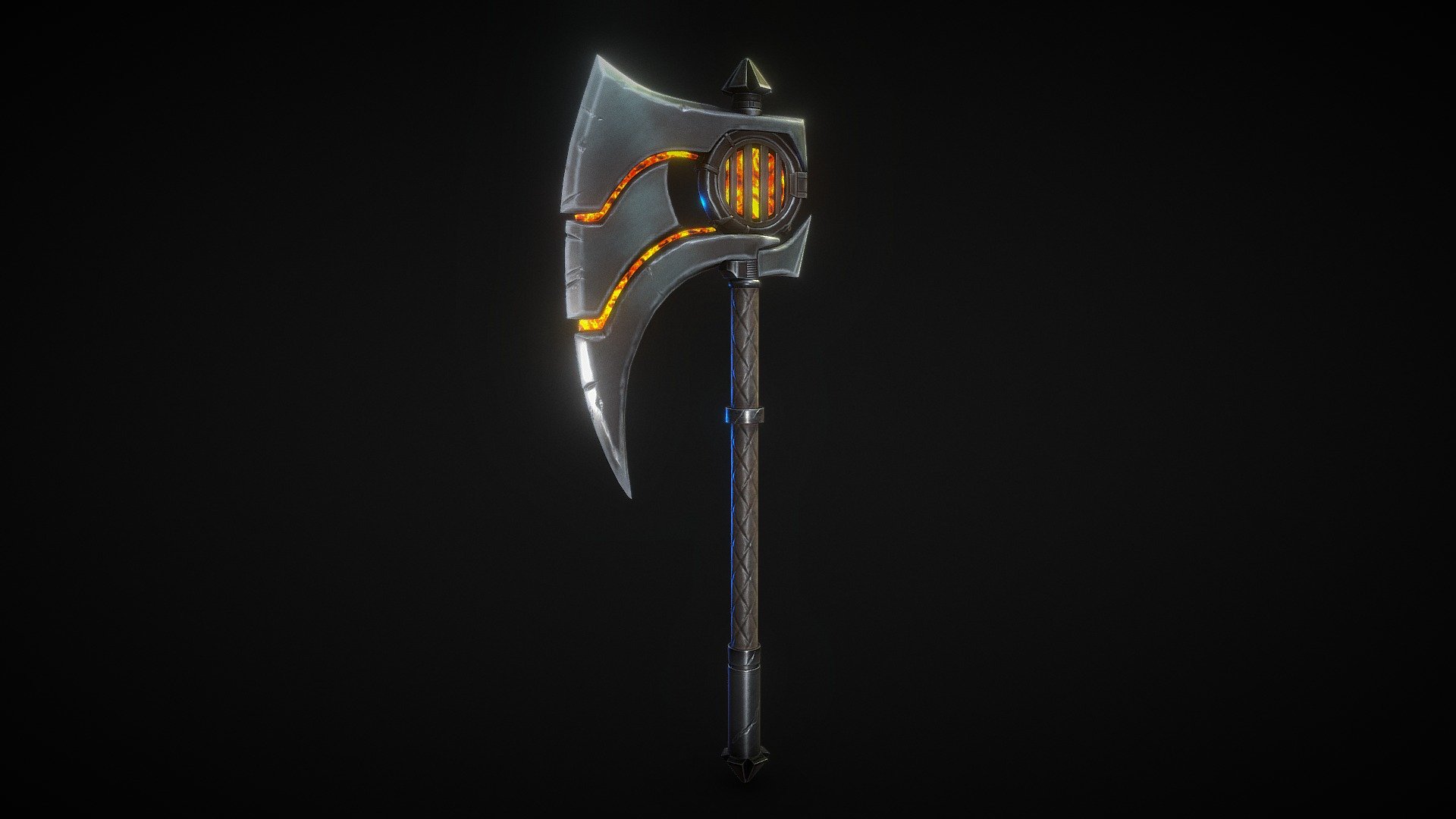 Forge Axe weapon with PBR textures by 13Particles 3d model