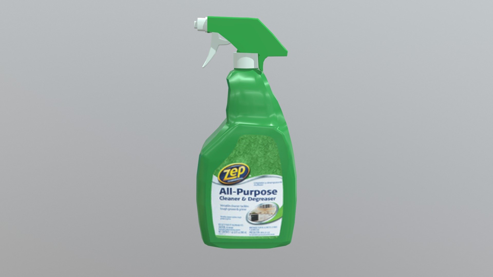 Cleaning Product. Texture was only copied from image of this brand, I don't own that image or copyright. Model is a little over 750 polys total 3d model