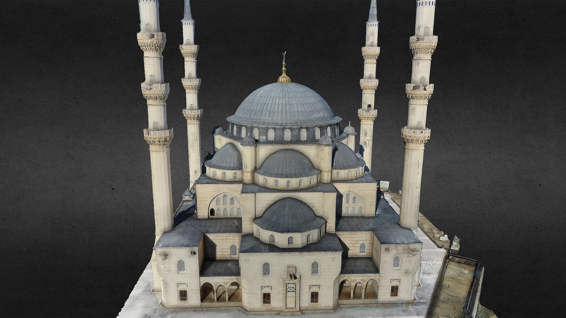 Modélisée à partir d'une vidéo Youtube : https://youtu.be/3i4UU1R5HwM 

Wikipedia 

 - Great Mosque of Tirana, Albania - Download Free 3D model by Archéomatique (@archeomatique) 3d model