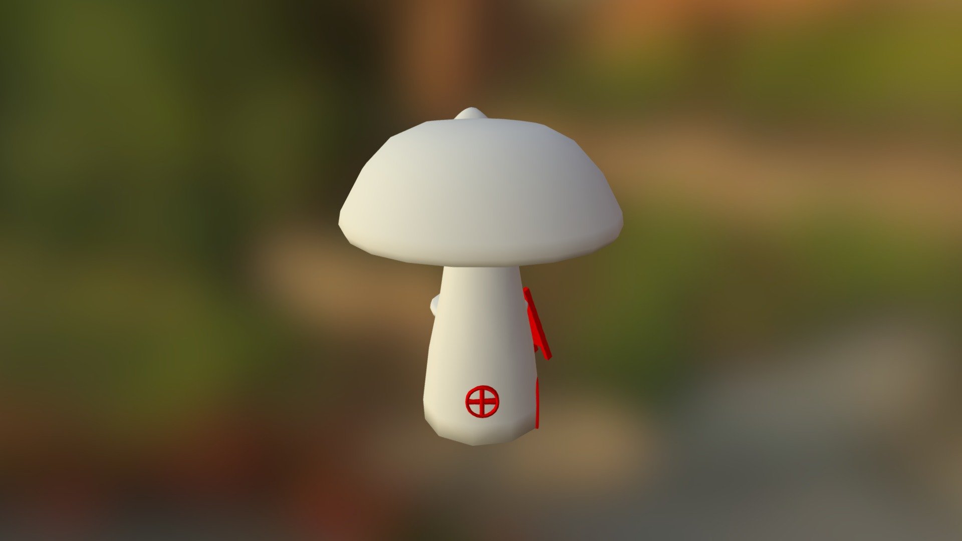 mushroom house - 3D model by flandre 3d model