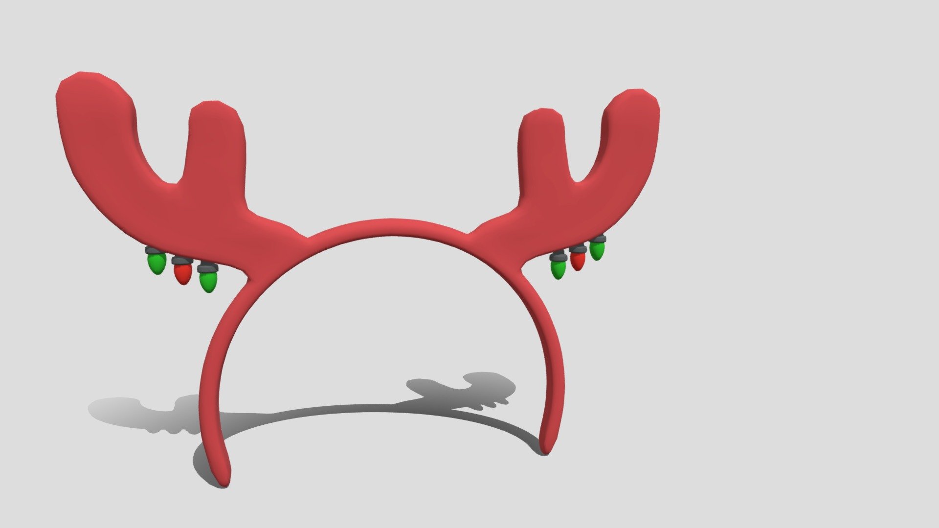 Christmas Reindeer Headband Diadem, you can use it for you vtuber model, character or any use you prefer :3 - Christmas Reindeer Headband - Download Free 3D model by Veicoo 3d model