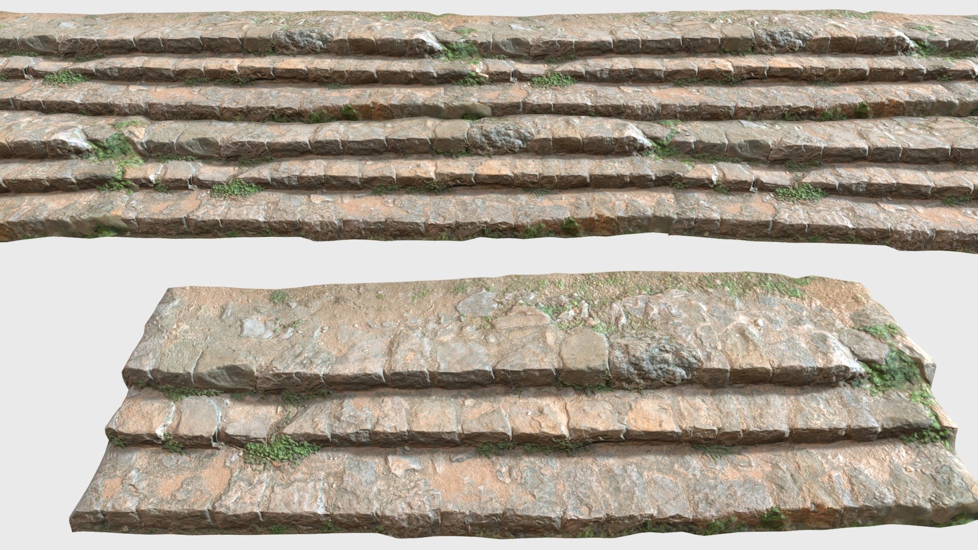 The stairs are scanned from an old abbey in the spanish Pyrenees. 

Fully processed 3D scans: reduced light information, color-matched, etc. 

Ready to use for all kind of CGI

8K Textures:



normal



albedo



roughness



Please let me know if something isn’t working as it should 3d model