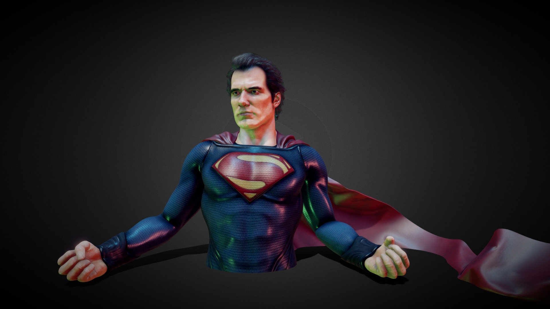 Super-man - Super-man - 3D model by MAXDESIGN-3D (@MAXDESIGN) 3d model