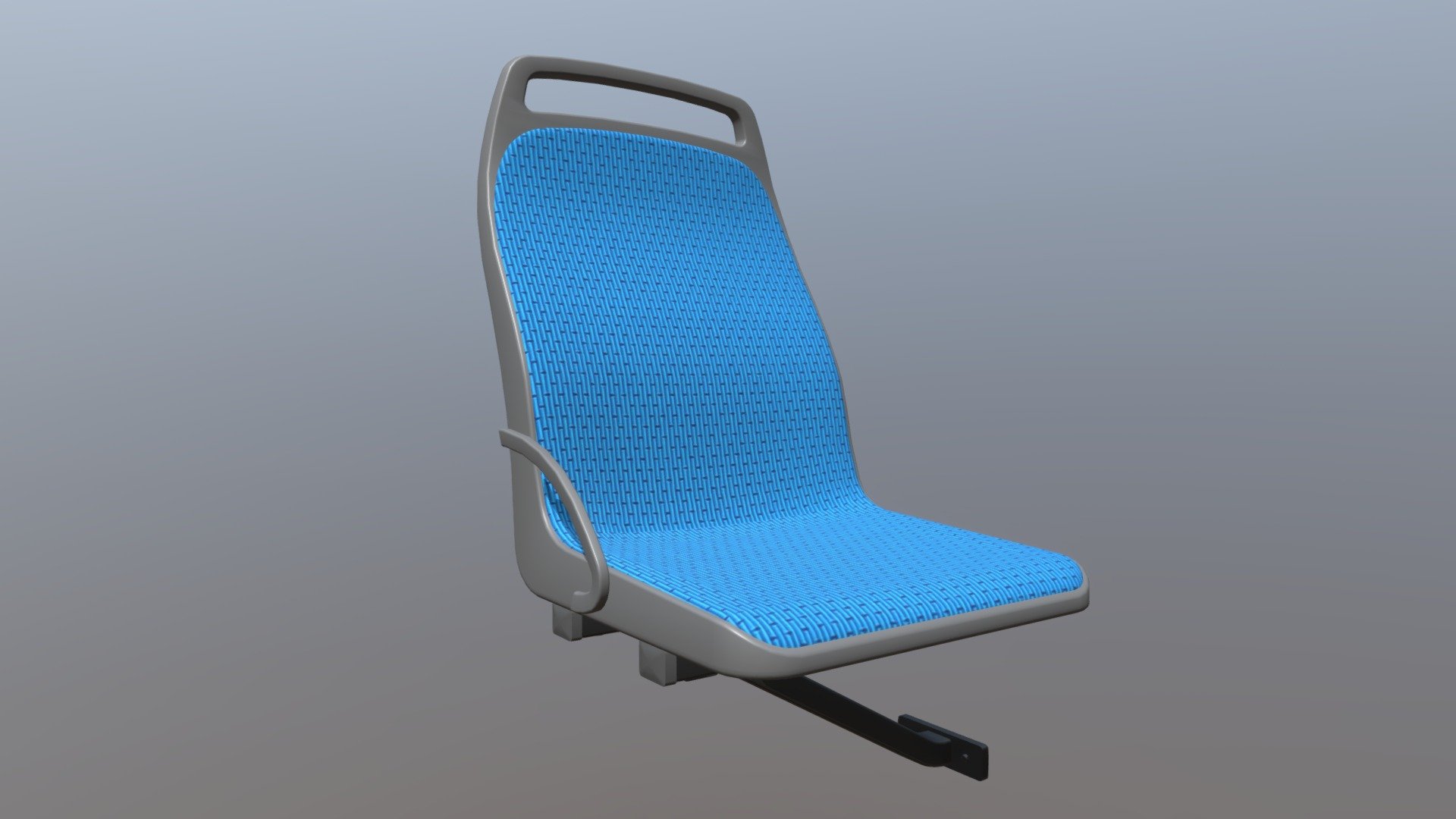 Upadated version of a bus/tram/train seat - Modern Bus Seat - Buy Royalty Free 3D model by KolorowyAnanas 3d model