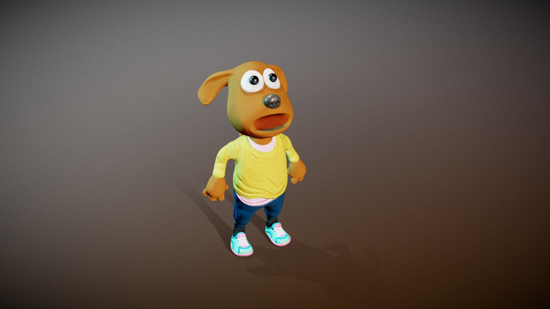 Mostly a test-export to show the workflow for a class!

But also an adourable dog we're planning to use at some point for an App. Until then feel free to take the dog for a walk! - Cartoon Dog in Tracksuit - Download Free 3D model by Dennis and Debbie Club (@ddclub) 3d model
